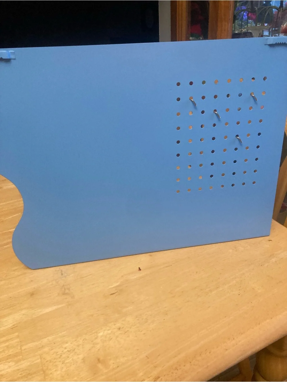Sky Blue Magnetic Wall Display Shelf for Photos & Small Items